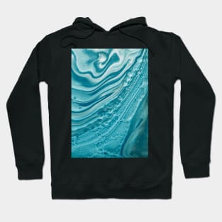 turquoise waves Hoodie